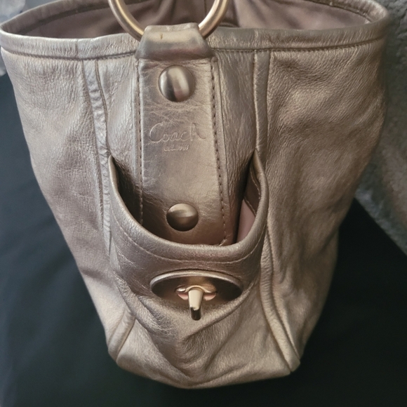 Coach Parker Leather Shoulder Bag #13466 - Picture 6 of 13